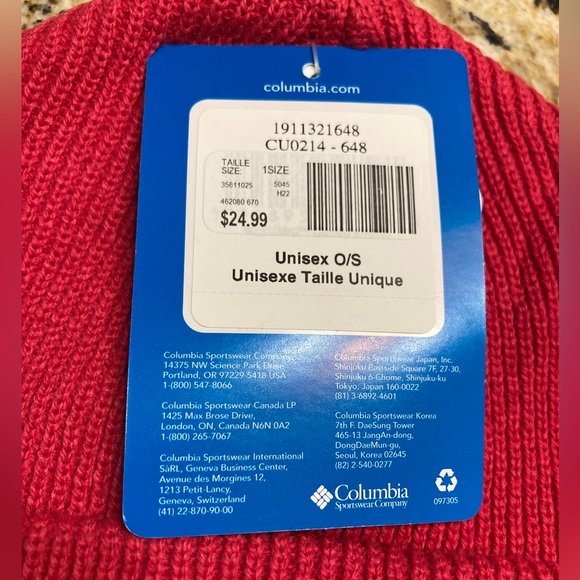 🔥NWT Columbia Whirliebird Rapture Rose Cuffed Beanie - Picture 3 of 4